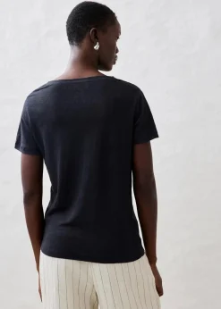 bonprix Premium|Shirts & Tops^Shirt aus reinem Leinen schwarz