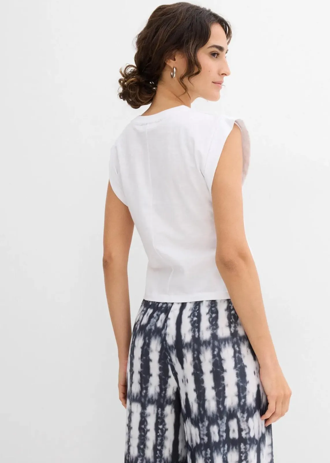 bonprix Shirts & Tops^Shirt aus reiner Baumwolle weiß