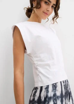 bonprix Shirts & Tops^Shirt aus reiner Baumwolle weiß