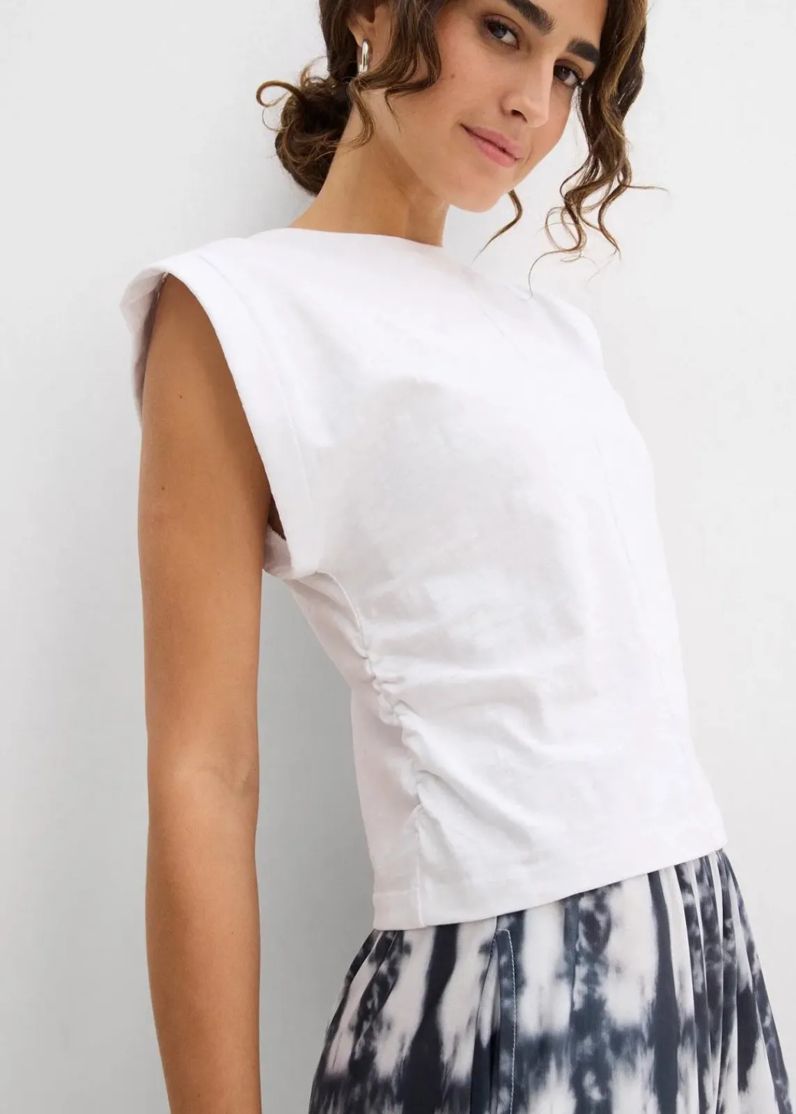 bonprix Shirts & Tops^Shirt aus reiner Baumwolle weiß