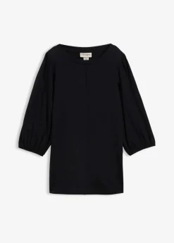 bonprix Nachhaltigere Materialien|Shirts & Tops^Shirt aus reiner Baumwolle schwarz
