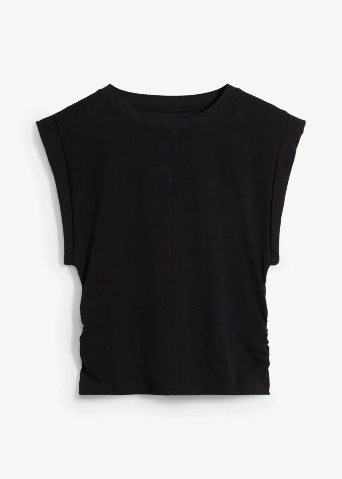 bonprix Shirts & Tops^Shirt aus reiner Baumwolle schwarz