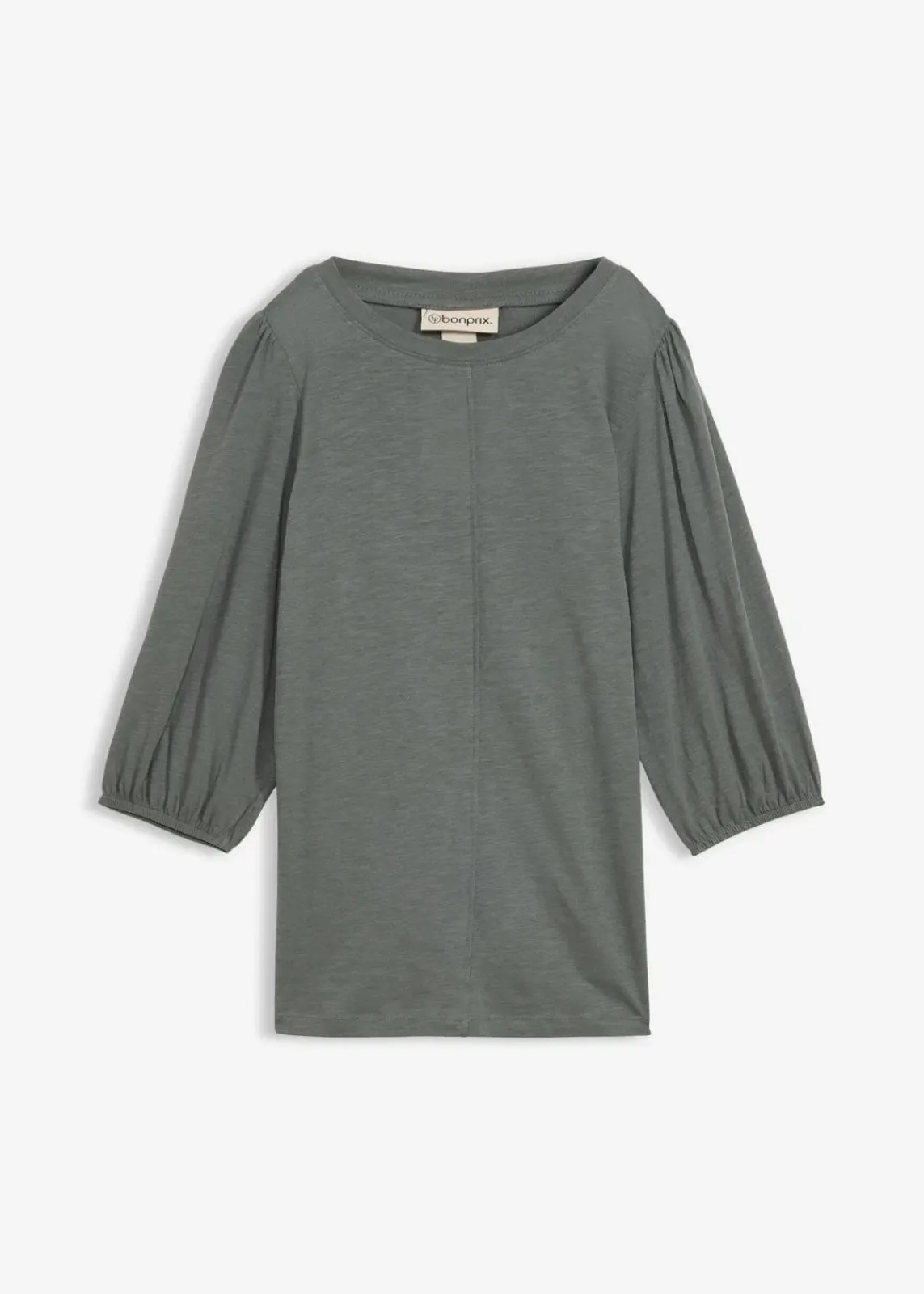 bonprix Shirts & Tops|Nachhaltigere Materialien^Shirt aus reiner Baumwolle eukalyptusgrün