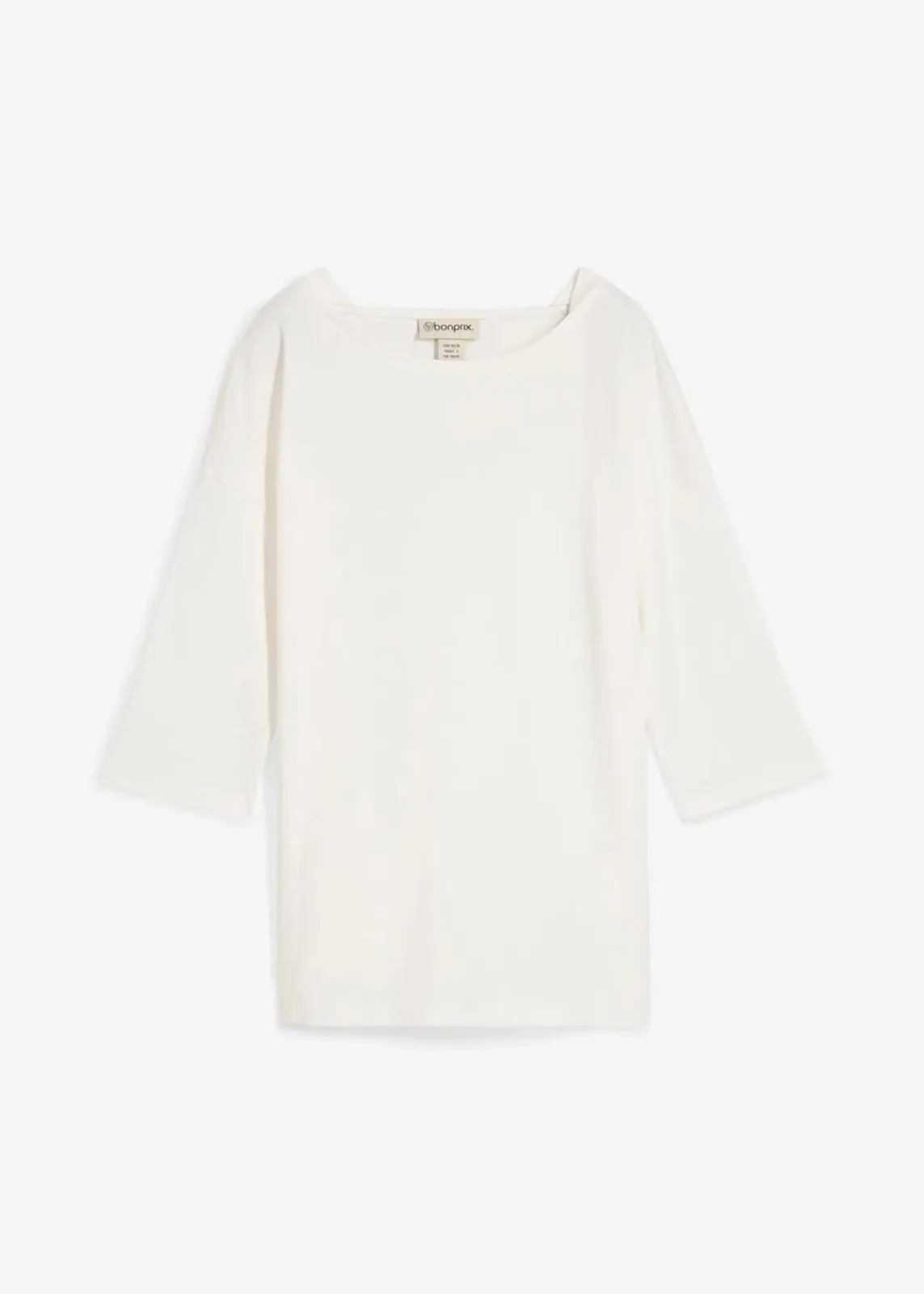 bonprix Shirts & Tops|Nachhaltigere Materialien^Shirt aus reiner Baumwolle wollweiß
