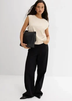 bonprix Shirts & Tops^Shirt aus reiner Baumwolle kieselbeige