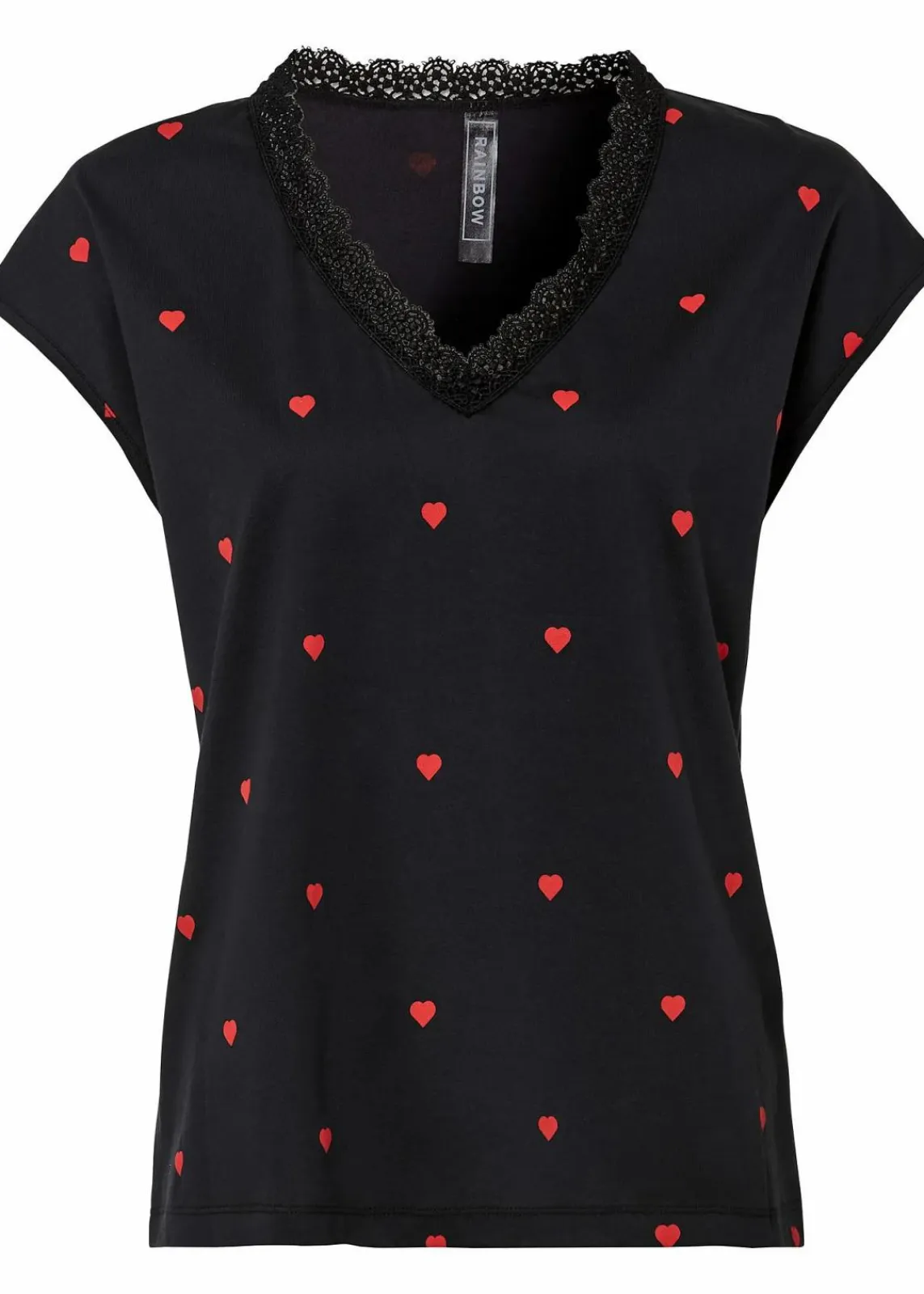 bonprix Shirts & Tops^Shirt aus reiner Baumwolle schwarz bedruckt