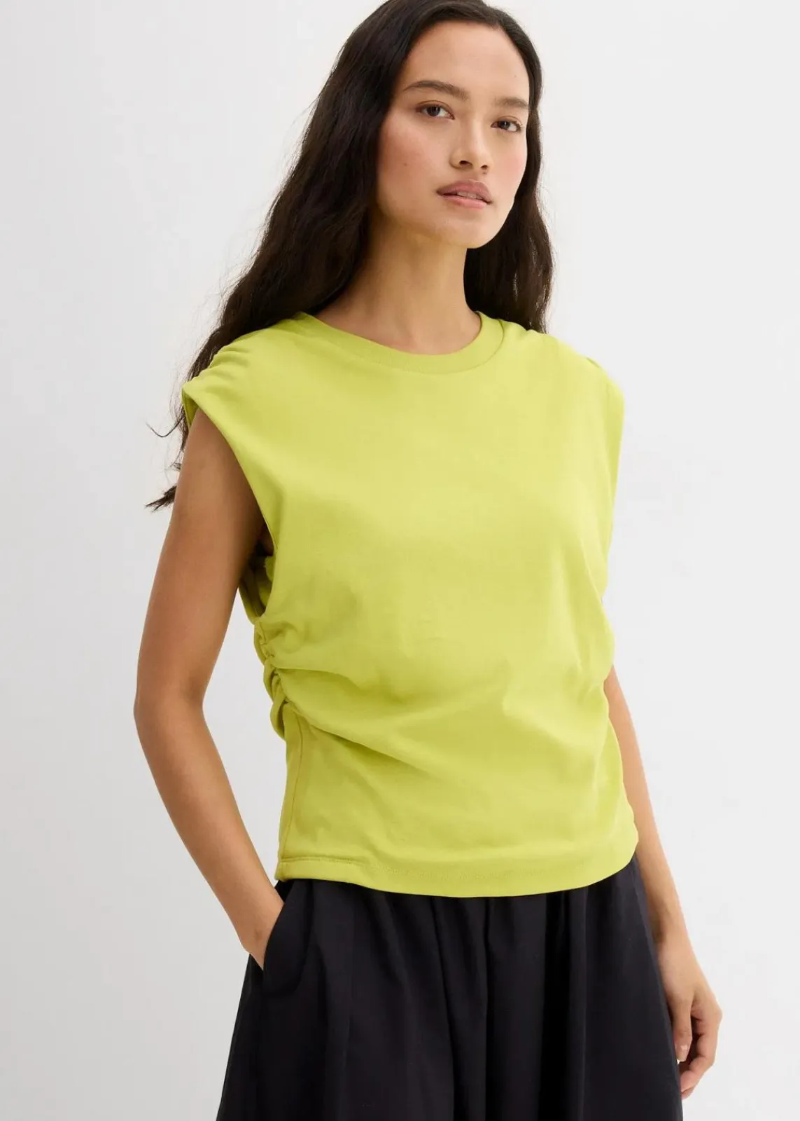 bonprix Shirts & Tops^Shirt aus reiner Baumwolle pistazie