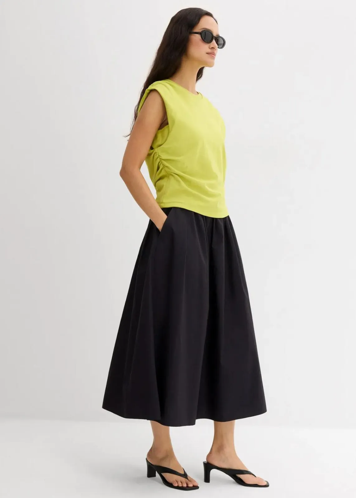 bonprix Shirts & Tops^Shirt aus reiner Baumwolle pistazie