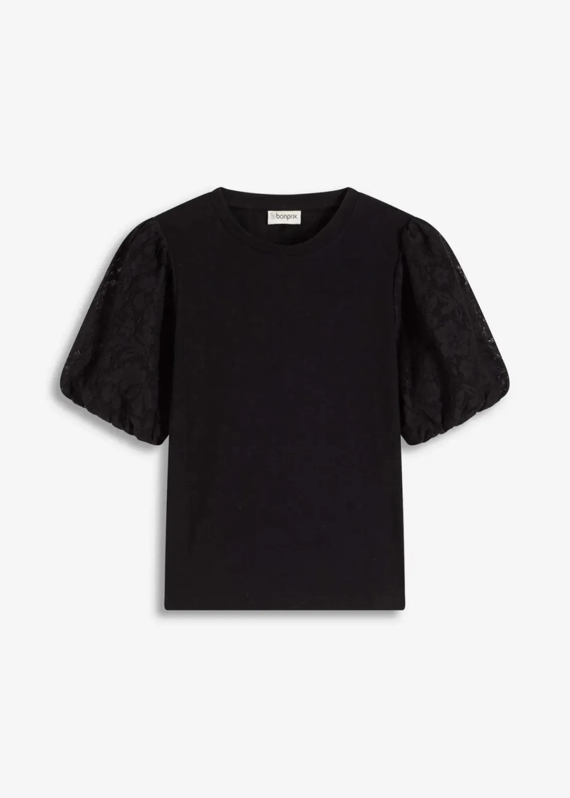 bonprix Shirts & Tops^Shirt aus reiner Baumwolle schwarz