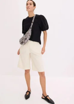 bonprix Shirts & Tops^Shirt aus reiner Baumwolle schwarz