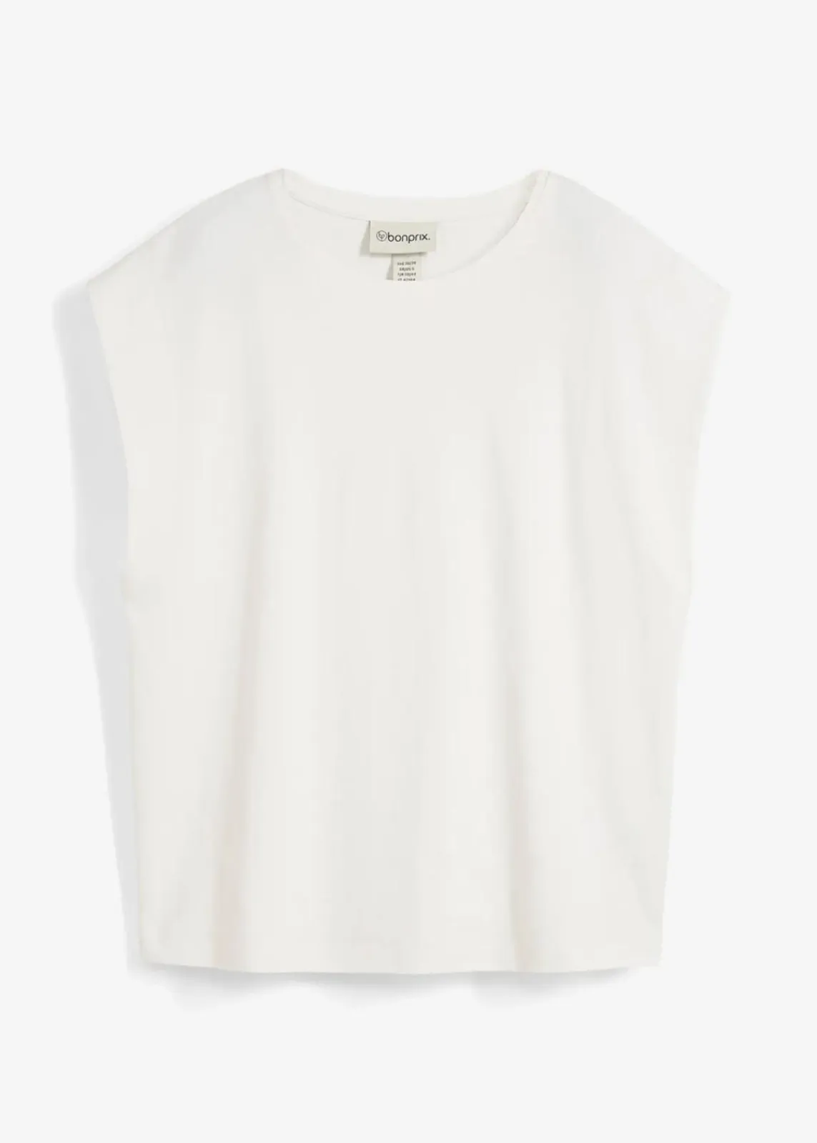bonprix Nachhaltigere Materialien|Shirts & Tops^Shirt aus reiner Bio-Baumwolle wollweiß