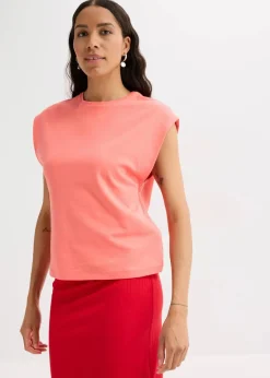 bonprix Nachhaltigere Materialien|Shirts & Tops^Shirt aus reiner Bio-Baumwolle helllachs