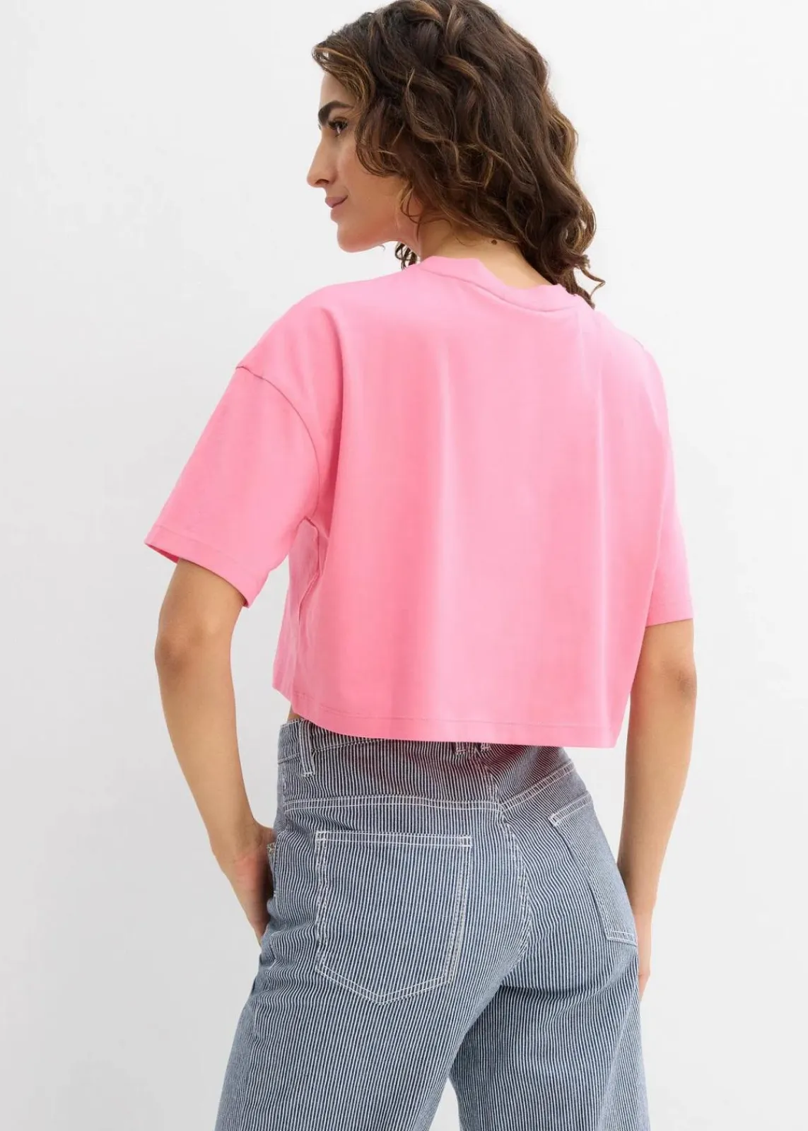bonprix Shirts & Tops|Nachhaltigere Materialien^Shirt aus reiner Bio-Baumwolle knallrosa