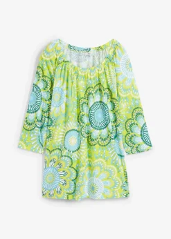 bonprix Shirts & Tops|Nachhaltigere Materialien^Shirt aus reiner Bio-Baumwolle wiesengrün geblümt