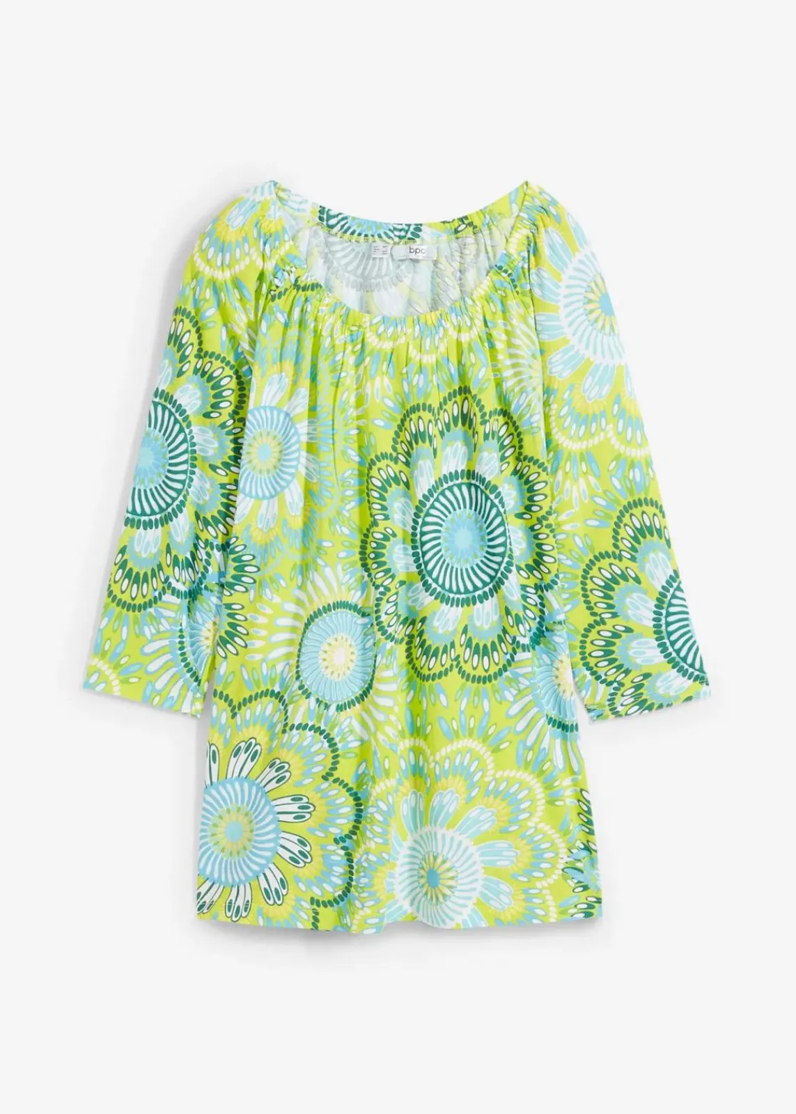 bonprix Shirts & Tops|Nachhaltigere Materialien^Shirt aus reiner Bio-Baumwolle wiesengrün geblümt