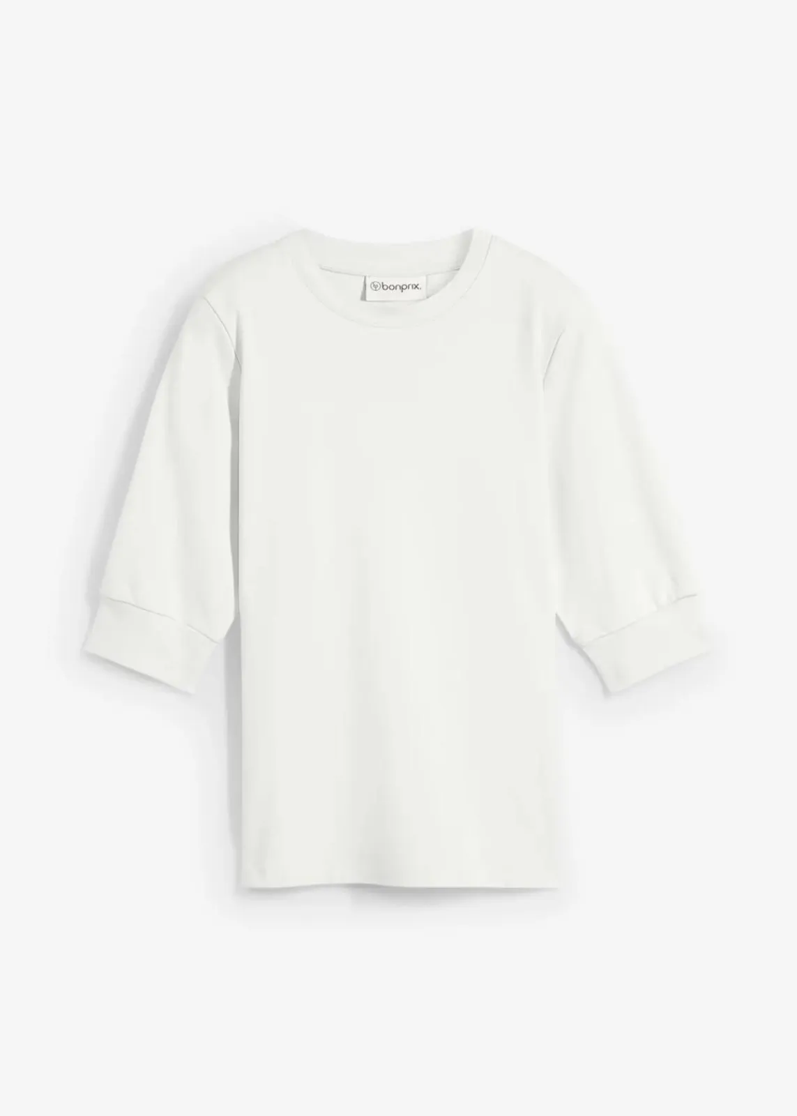 bonprix Shirts & Tops|Nachhaltigere Materialien^Shirt aus reiner Bio-Baumwolle wollweiß