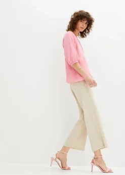 bonprix Nachhaltigere Materialien|Shirts & Tops^Shirt aus reiner Bio-Baumwolle knallrosa