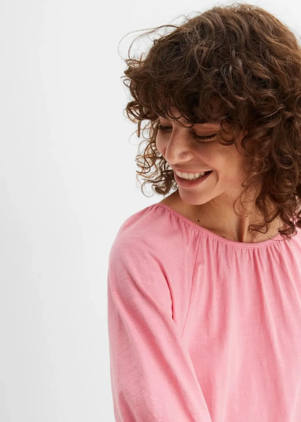 bonprix Nachhaltigere Materialien|Shirts & Tops^Shirt aus reiner Bio-Baumwolle knallrosa