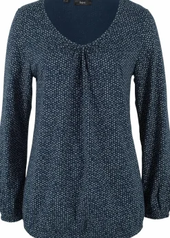 bonprix Shirts & Tops^Shirt aus reiner Bio-Baumwolle dunkelblau bedruckt