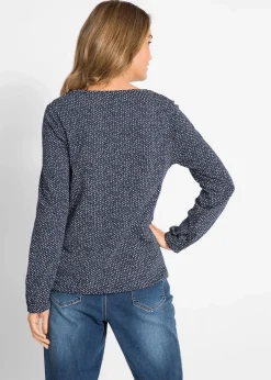 bonprix Shirts & Tops^Shirt aus reiner Bio-Baumwolle dunkelblau bedruckt