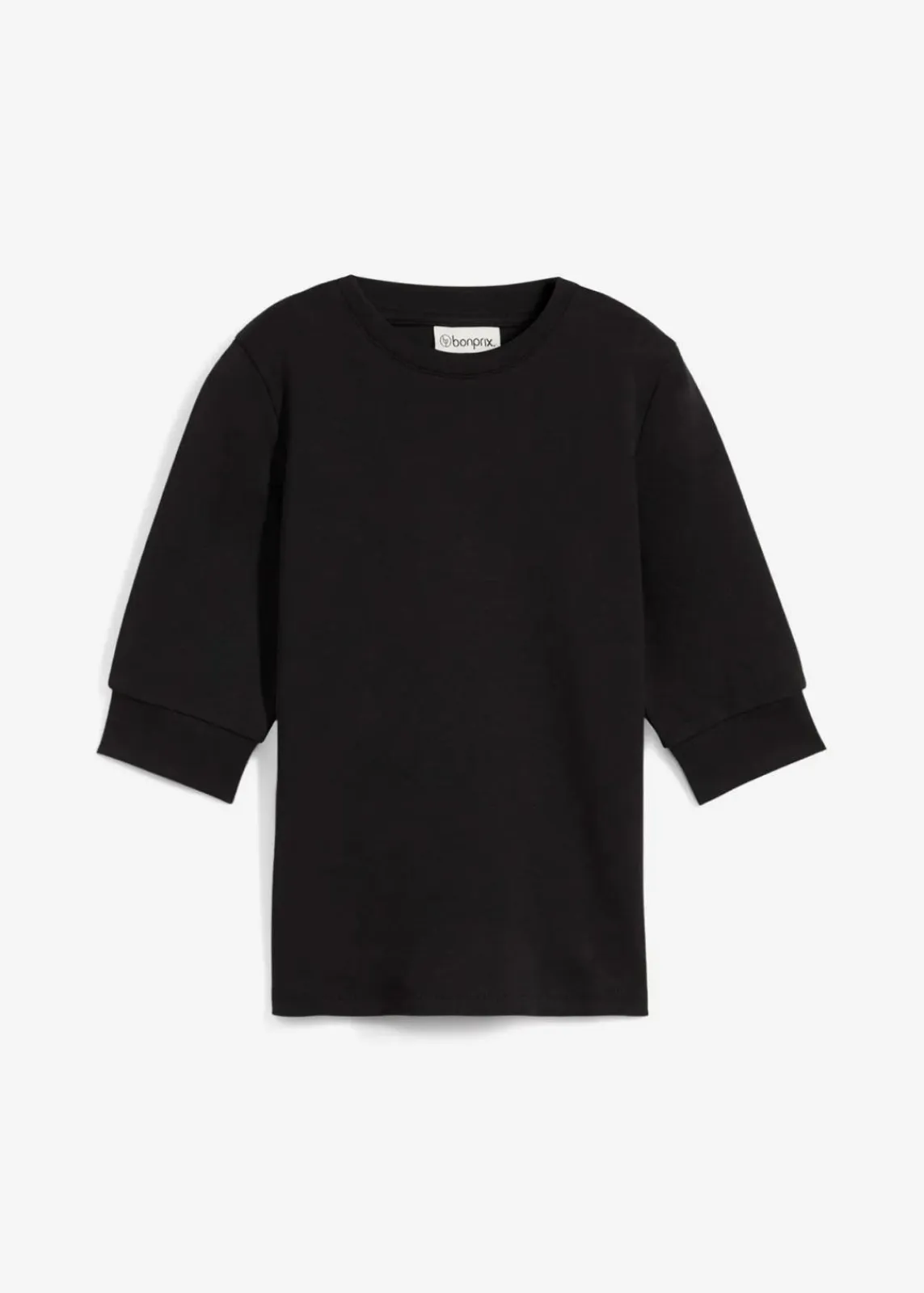 bonprix Nachhaltigere Materialien|Shirts & Tops^Shirt aus reiner Bio-Baumwolle schwarz