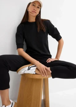 bonprix Nachhaltigere Materialien|Shirts & Tops^Shirt aus reiner Bio-Baumwolle schwarz