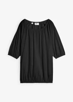 bonprix Shirts & Tops|Nachhaltigere Materialien^Shirt aus reiner Bio-Baumwolle schwarz