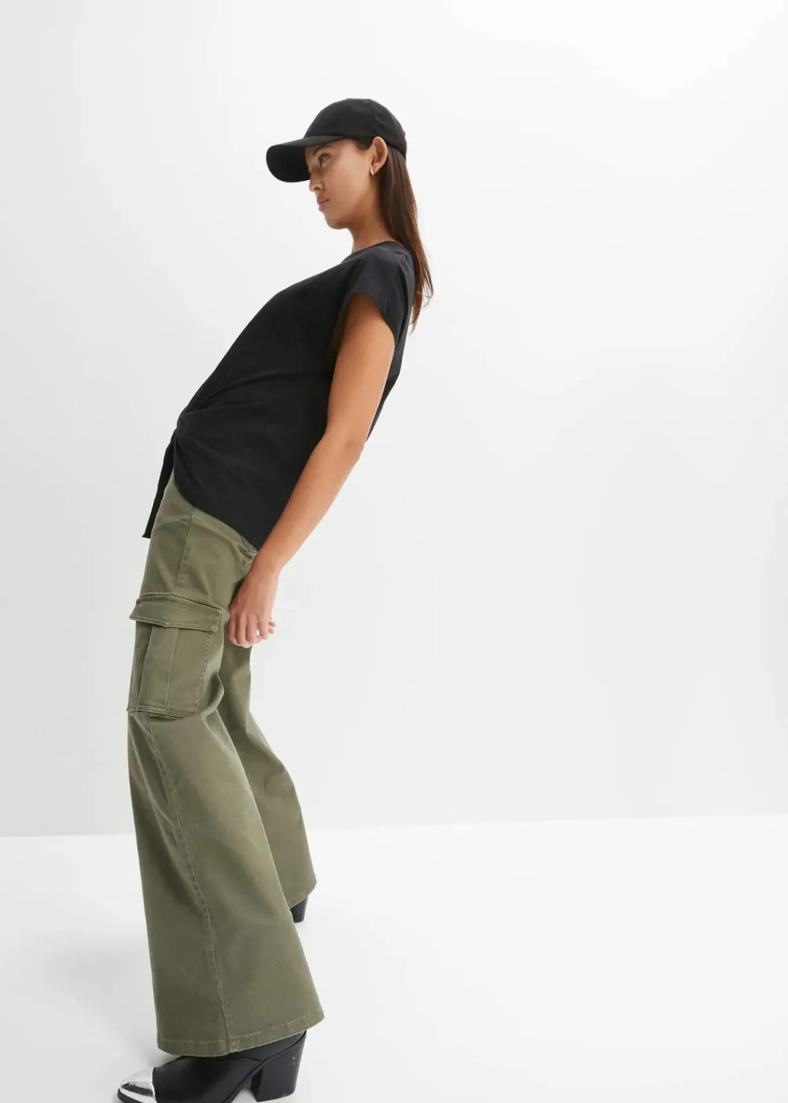 bonprix Nachhaltigere Materialien|Shirts & Tops^Shirt aus reiner Bio-Baumwolle schwarz