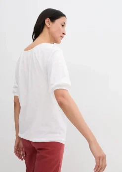 bonprix Nachhaltigere Materialien|Shirts & Tops^Shirt aus reiner Bio-Baumwolle weiß