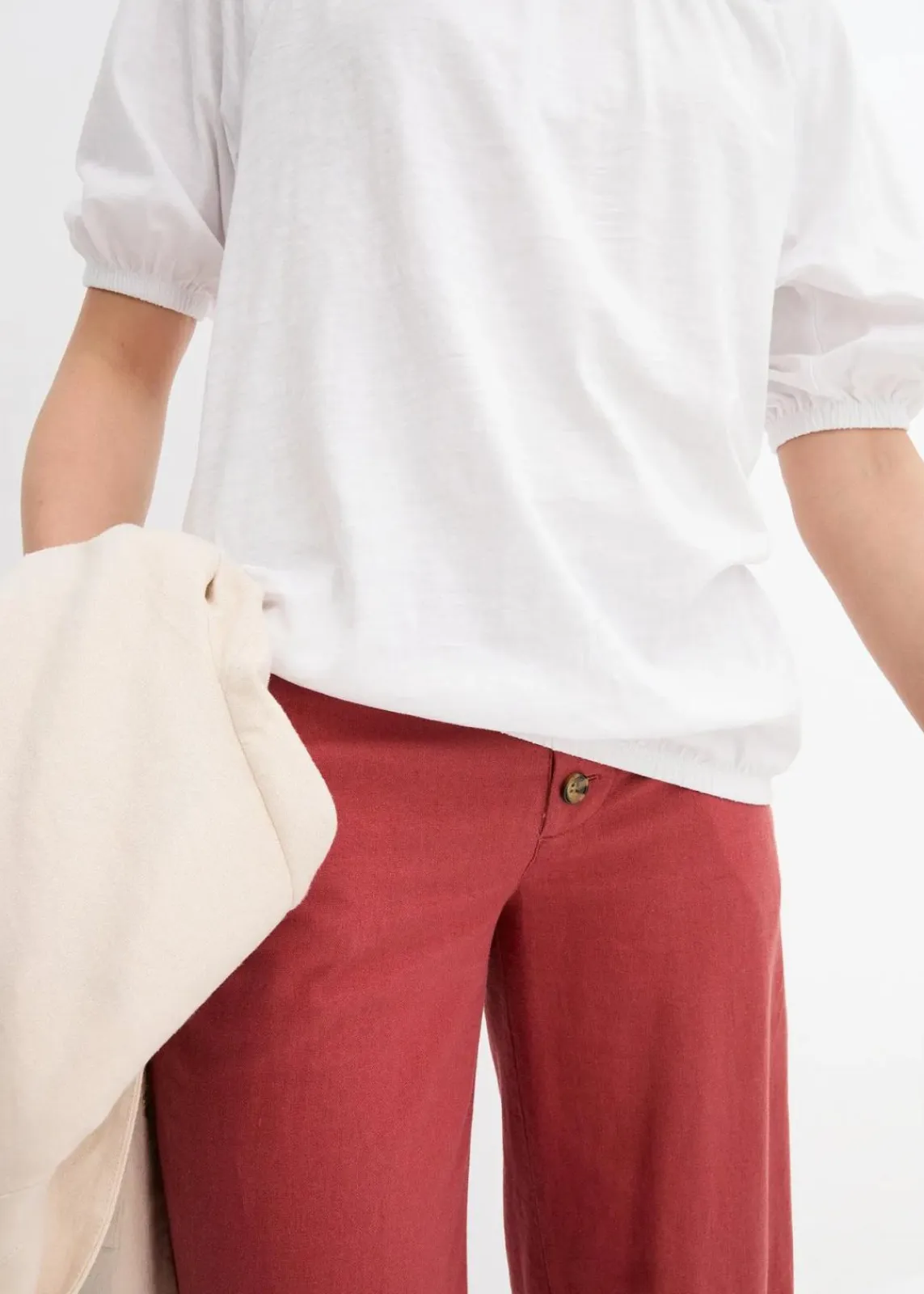 bonprix Nachhaltigere Materialien|Shirts & Tops^Shirt aus reiner Bio-Baumwolle weiß