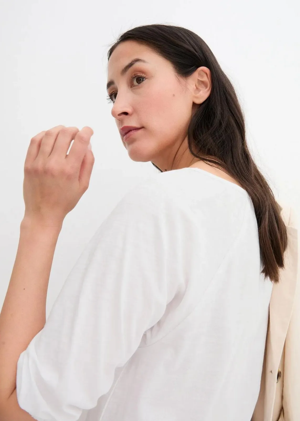 bonprix Nachhaltigere Materialien|Shirts & Tops^Shirt aus reiner Bio-Baumwolle weiß