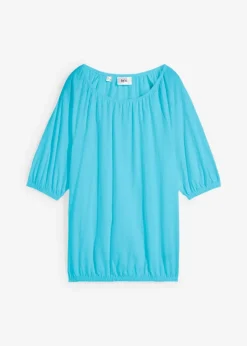 bonprix Nachhaltigere Materialien|Shirts & Tops^Shirt aus reiner Bio-Baumwolle karibikblau