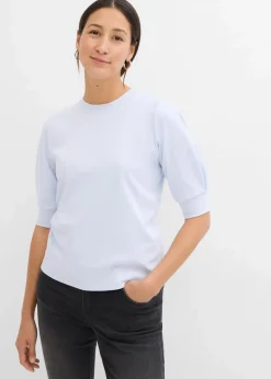bonprix Shirts & Tops|Nachhaltigere Materialien^Shirt aus reiner Bio-Baumwolle zartblau