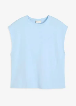 bonprix Shirts & Tops|Nachhaltigere Materialien^Shirt aus reiner Bio-Baumwolle hellblau