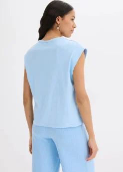 bonprix Shirts & Tops|Nachhaltigere Materialien^Shirt aus reiner Bio-Baumwolle hellblau