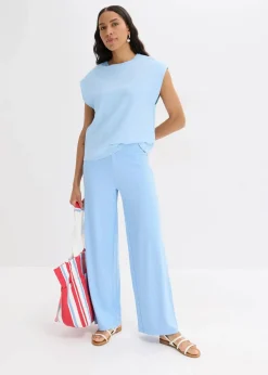 bonprix Shirts & Tops|Nachhaltigere Materialien^Shirt aus reiner Bio-Baumwolle hellblau