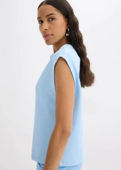 bonprix Shirts & Tops|Nachhaltigere Materialien^Shirt aus reiner Bio-Baumwolle hellblau