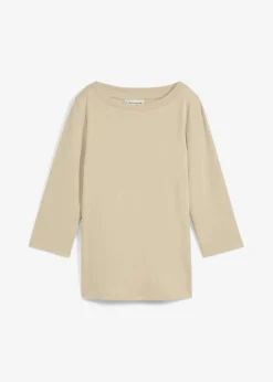 bonprix Nachhaltigere Materialien|Shirts & Tops^Shirt aus reiner schwerer Bio-Baumwolle rauchkhaki