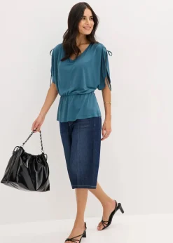 bonprix Shirts & Tops^Shirt aus softem Modal-Mix pfeffergrün