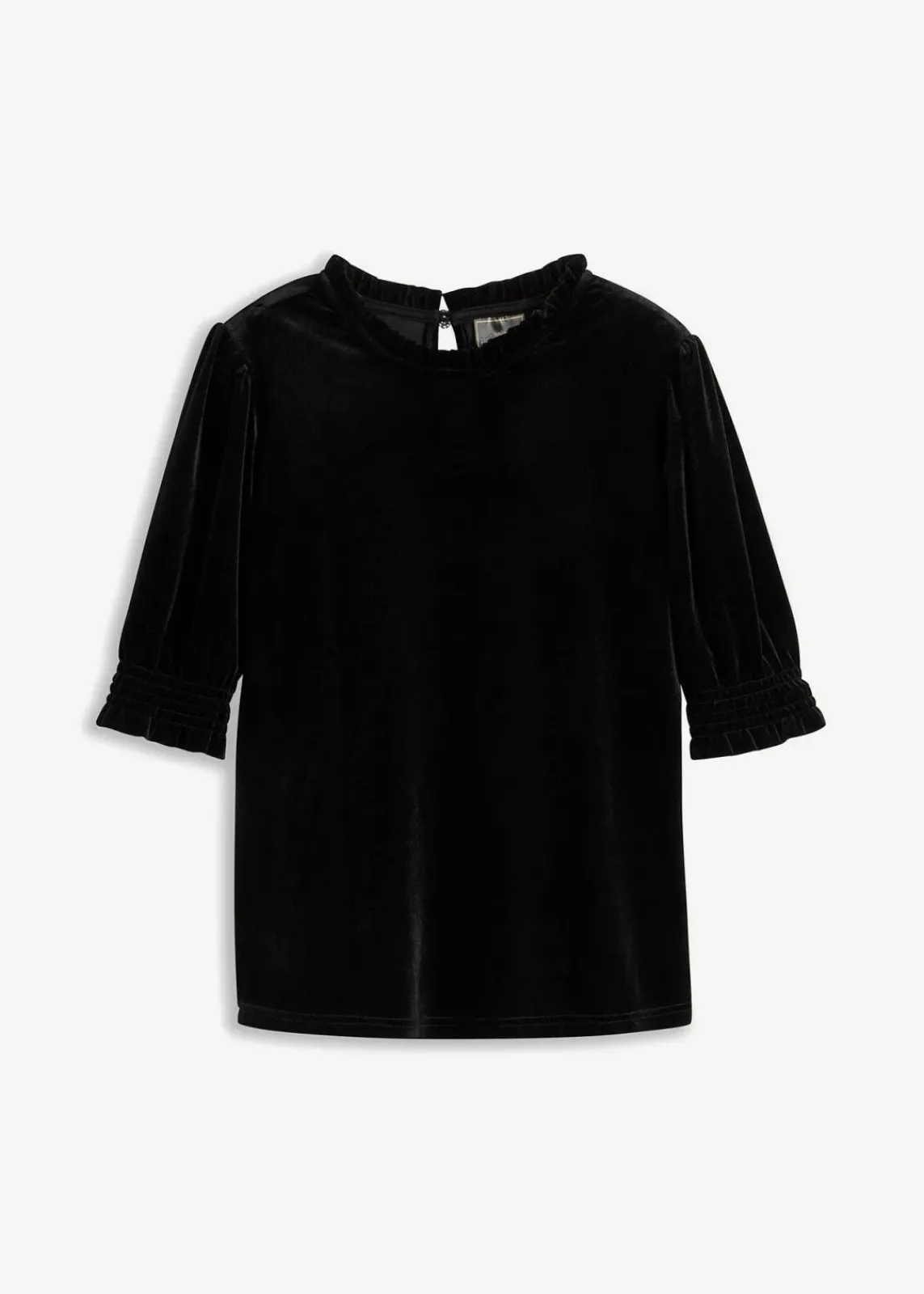 bonprix Shirts & Tops^Shirt aus softem Samt schwarz