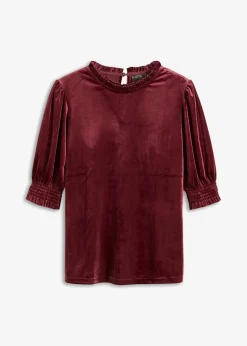 bonprix Shirts & Tops^Shirt aus softem Samt ahornrot