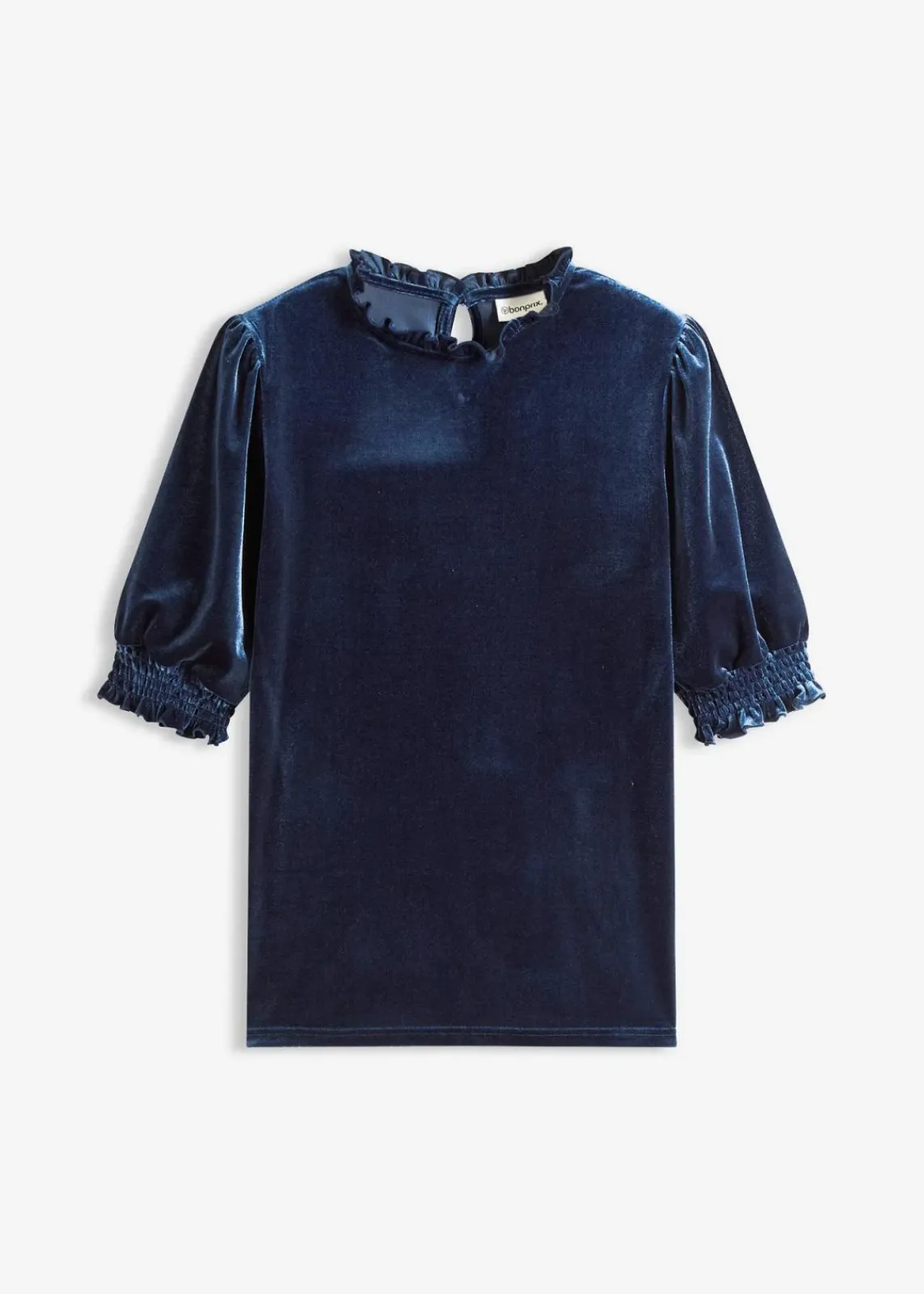 bonprix Shirts & Tops^Shirt aus softem Samt dunkelblau