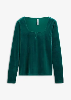 bonprix Shirts & Tops^Shirt aus softem Samt brillantgrün