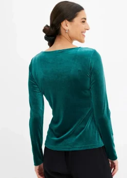 bonprix Shirts & Tops^Shirt aus softem Samt brillantgrün