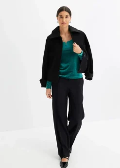 bonprix Shirts & Tops^Shirt aus softem Samt brillantgrün