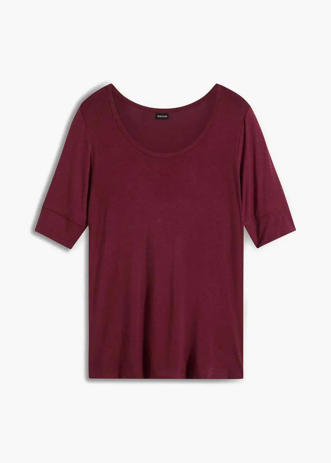 bonprix Shirts & Tops|Basics^Shirt aus softem Viskose-Mix ahornrot