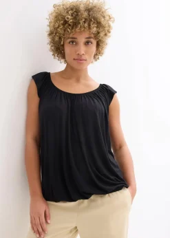 bonprix Shirts & Tops^Shirt aus softem Viskose-Mix schwarz