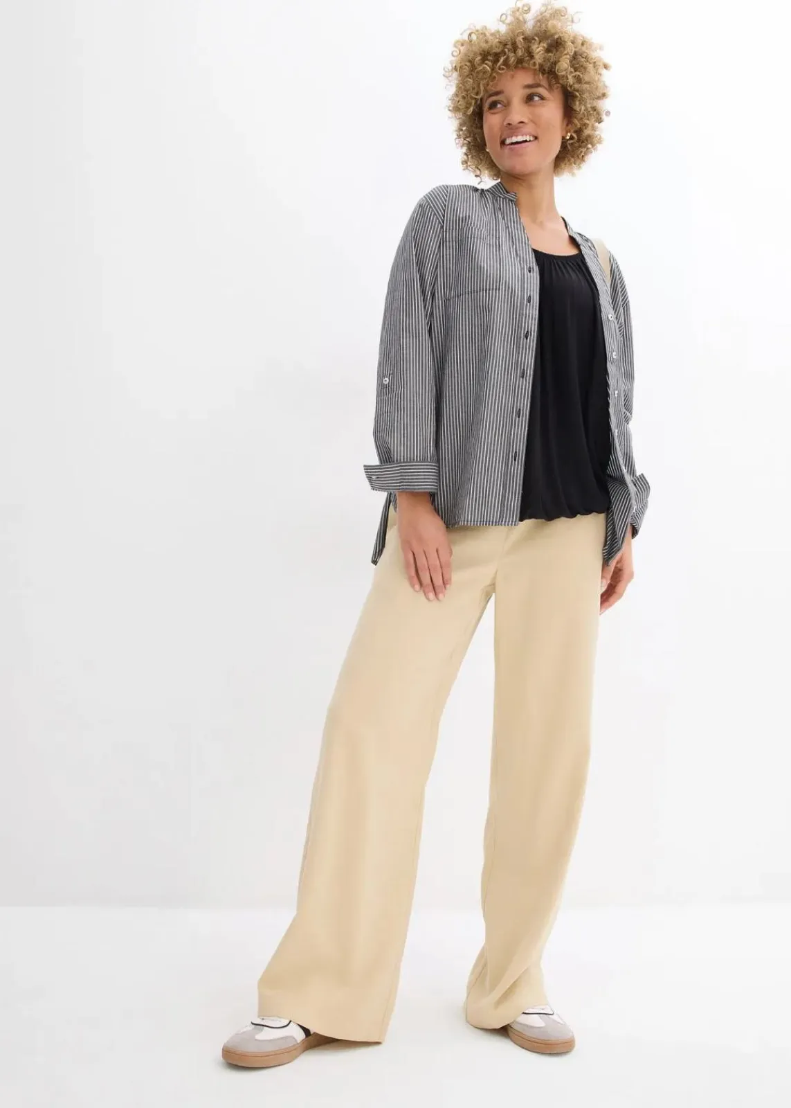 bonprix Shirts & Tops^Shirt aus softem Viskose-Mix schwarz