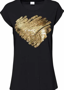 bonprix Shirts & Tops^Shirt aus softem Viskose-Mix schwarz