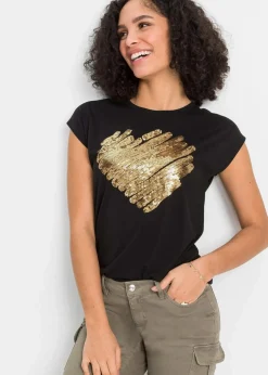 bonprix Shirts & Tops^Shirt aus softem Viskose-Mix schwarz